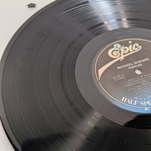Michael Jackson Thriller Vinyl 1982 CBS Half Speed Master Audiophile LP EX/NM - Picture 11 of 12